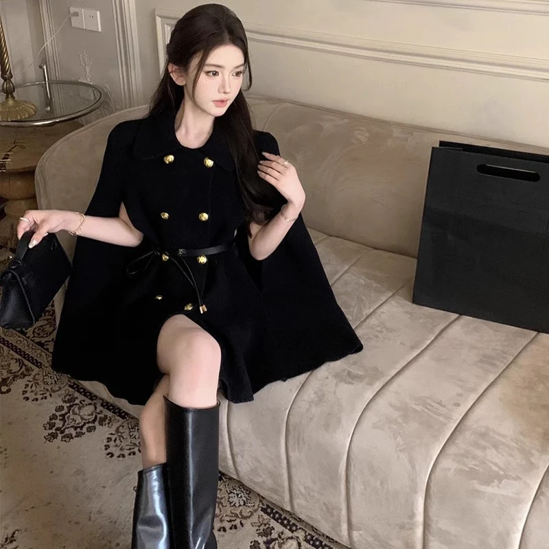 Gabrie Winter Cape With Belt - Image 2