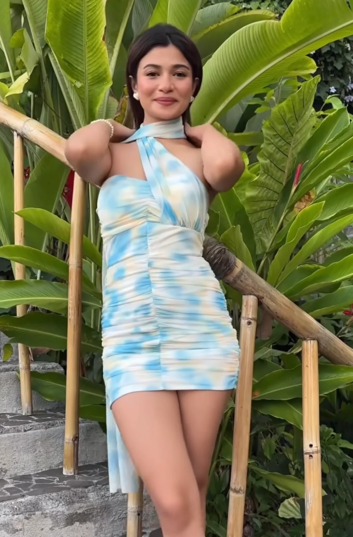 Gaelle Bodycon Mesh Dress