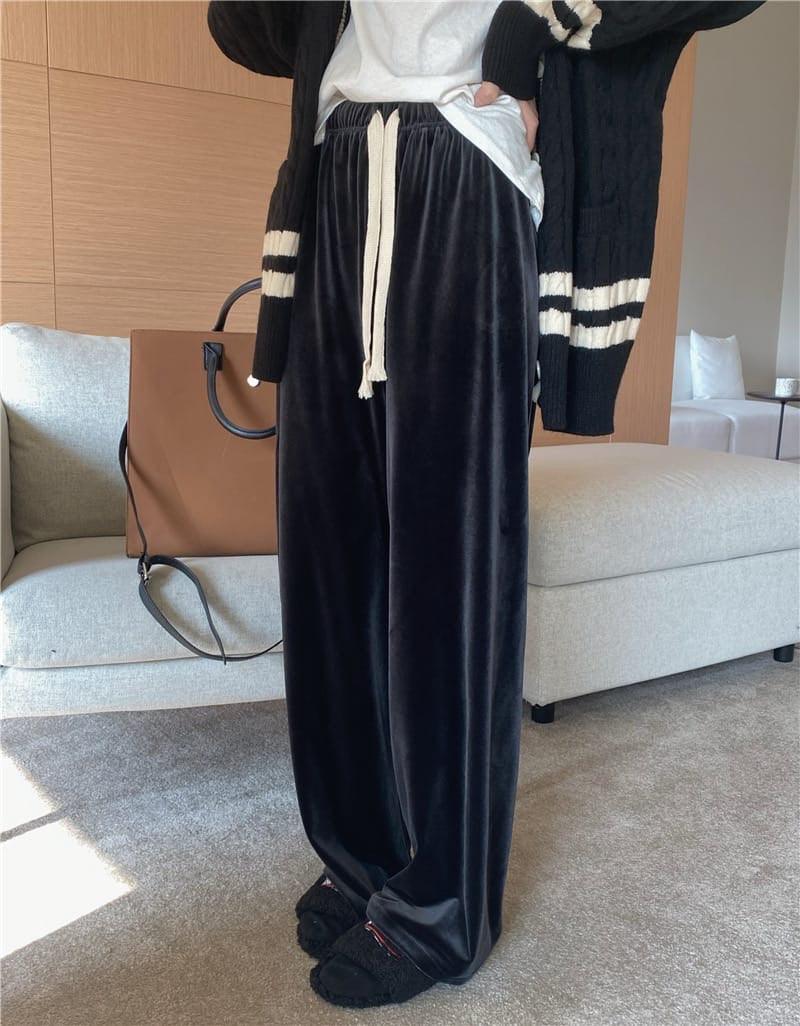 Gerardo Wide Leg Velvet Pants - Image 3