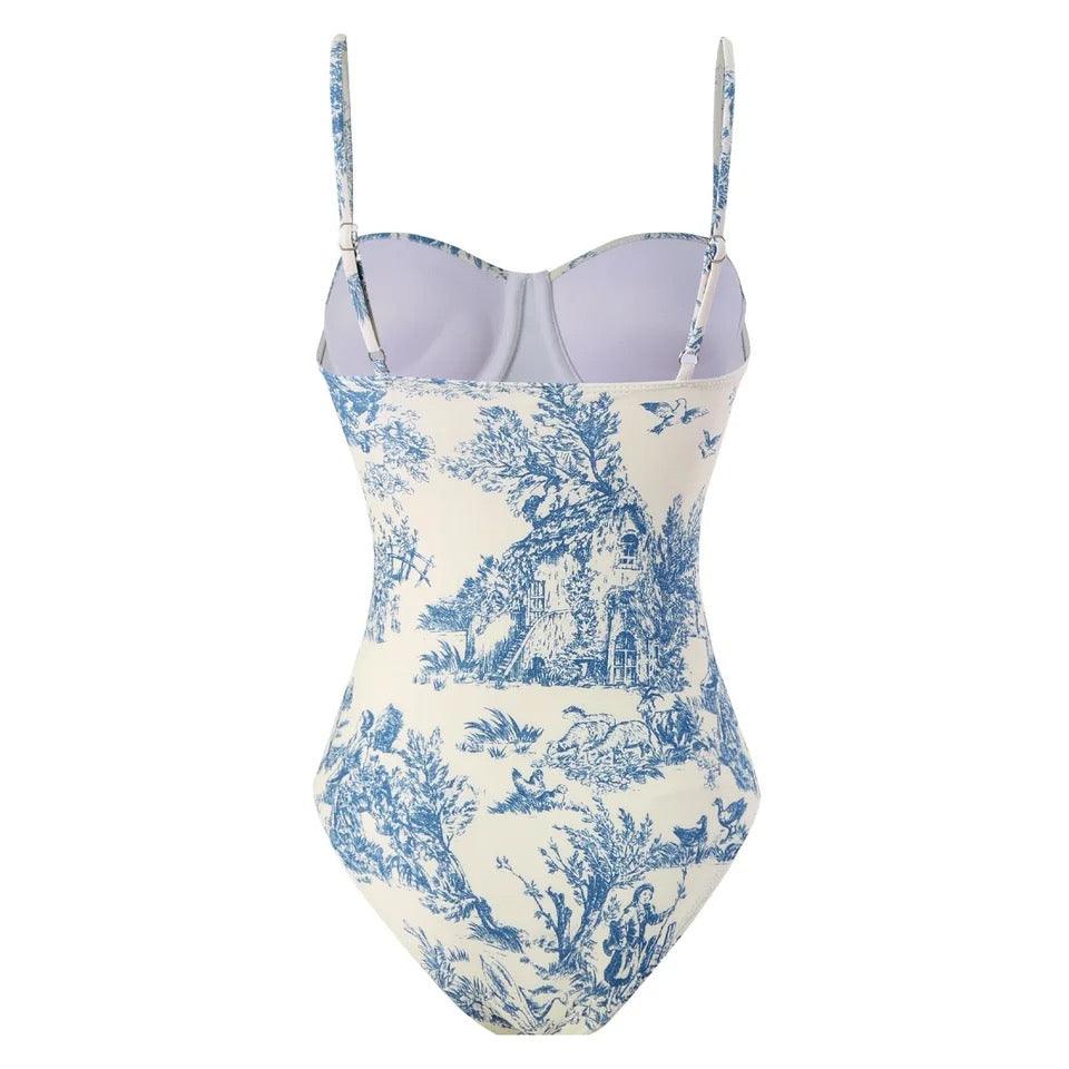 Greece swimsuit with Sarong Skirt - Image 3