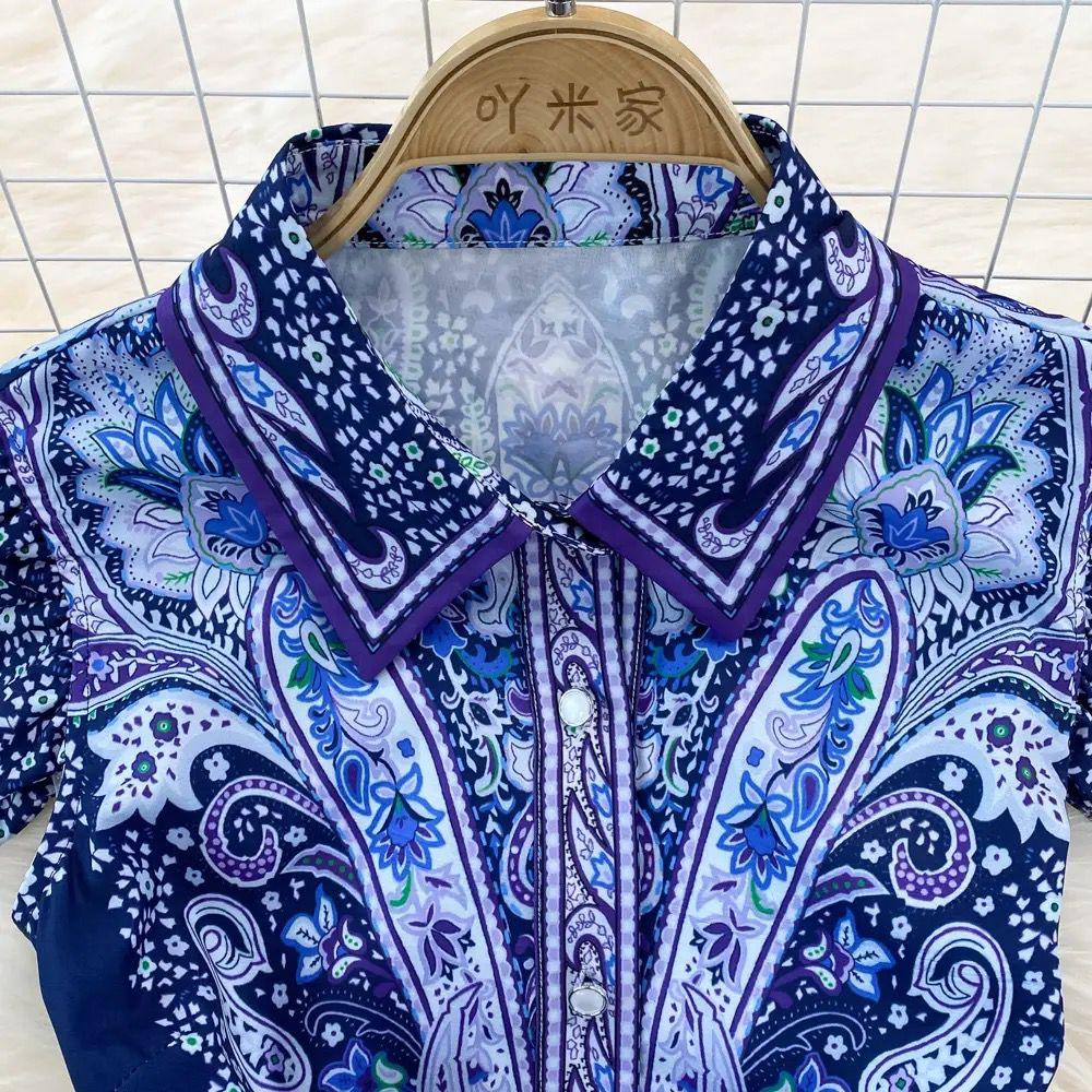 Hadlee Vintage Dress In Blue - Image 4