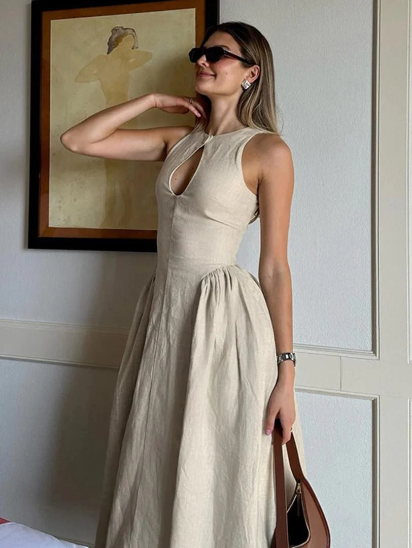 Harlow Statement Dropwaist Midi Dress - Image 3