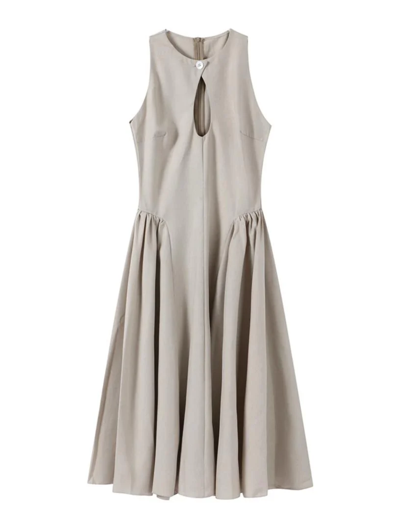 Harlow Statement Dropwaist Midi Dress - Image 7