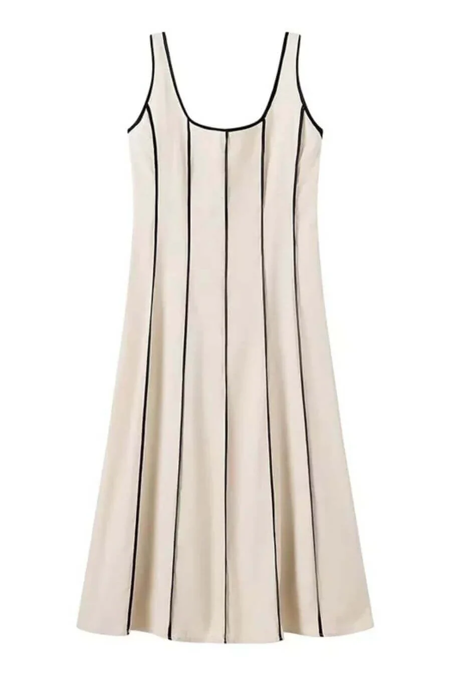 Harret Breezy Summer Dress in Beige - Image 2