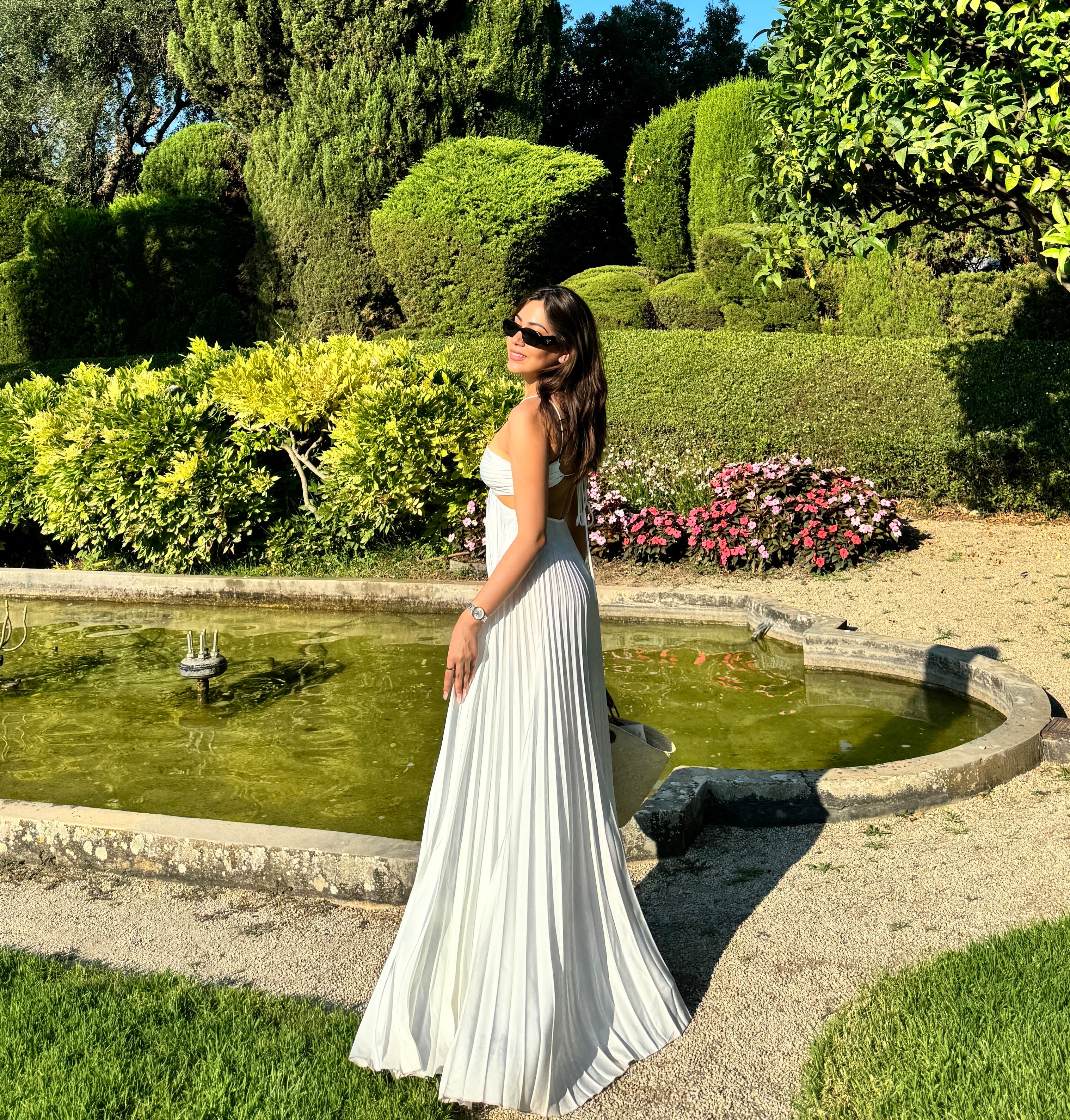 Hay Luxe Pleated Flowy Maxi Dress - Image 13