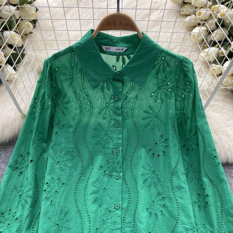 Hebby Cotton Eyelet Shirt - Image 10