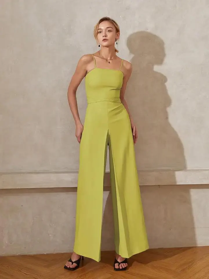 Heloise Statement Jumpsuit In Green - Image 3