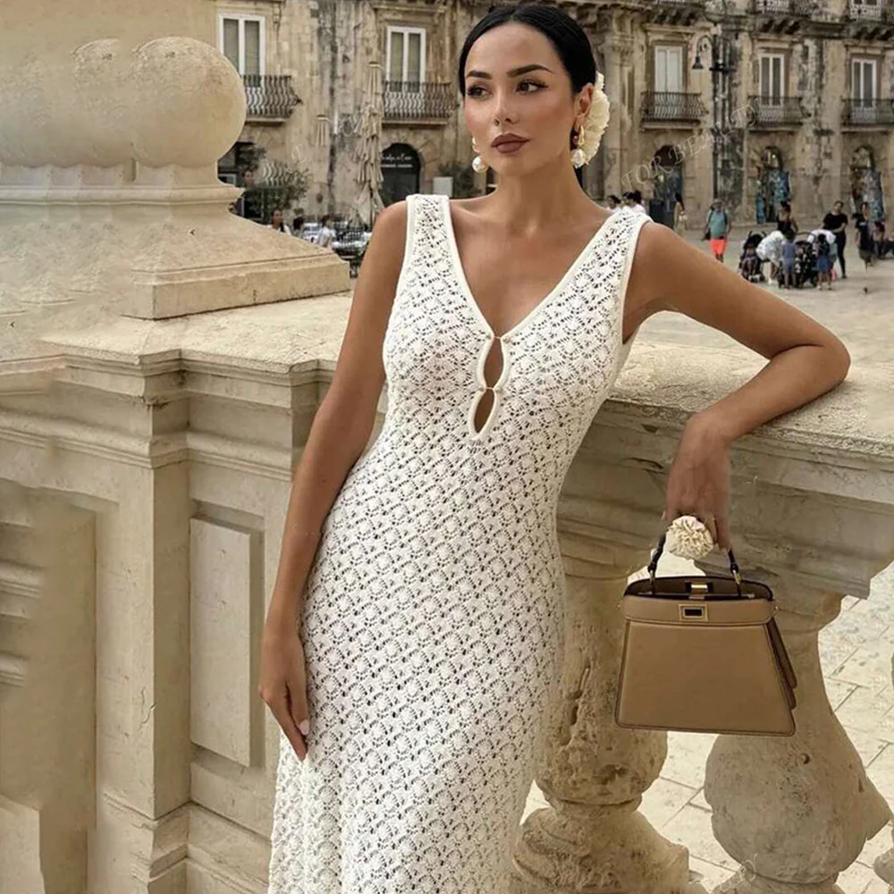 Ilaria Crochet Holiday Maxi Dress - Image 2