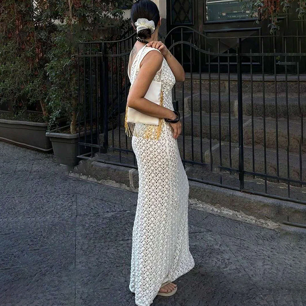 Ilaria Crochet Holiday Maxi Dress - Image 7