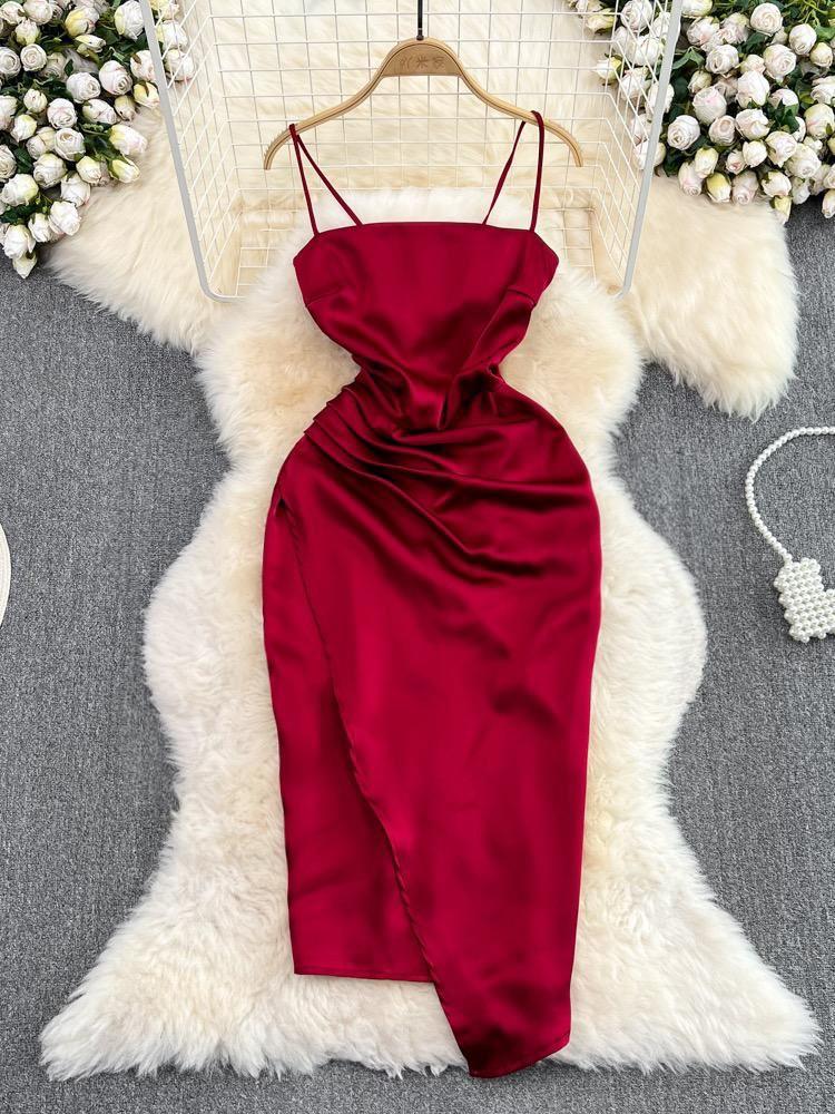 Irene Luxury Satin Dress - Image 2