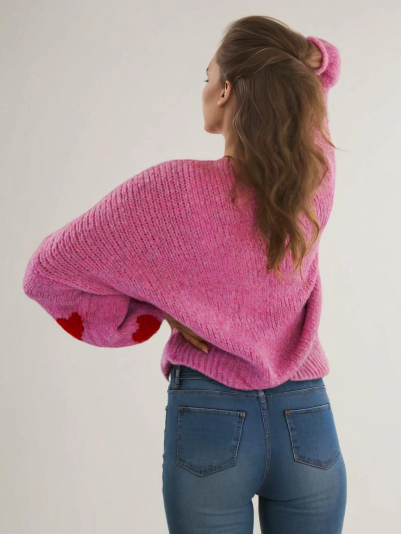 Isela Strawbery Luxe Oversized Cardigan - Image 5