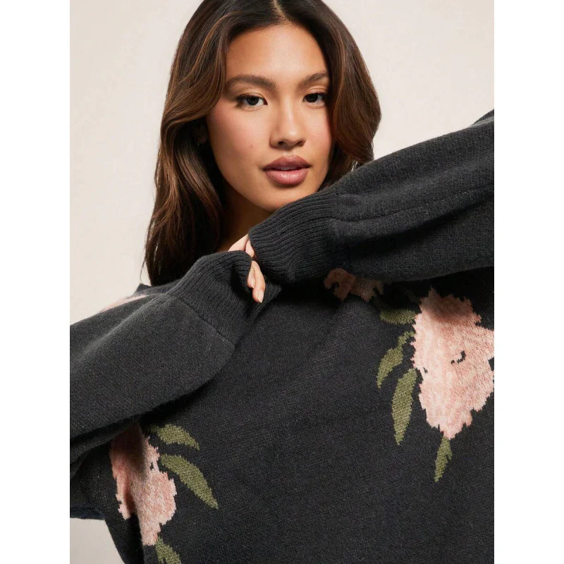 Ivano Floral Woolen Sweater - Image 5