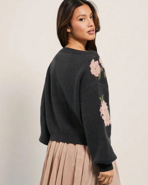 Ivano Floral Woolen Sweater - Image 6