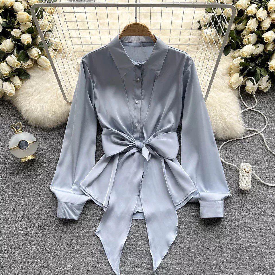 Jade Silk Blouse - Image 3