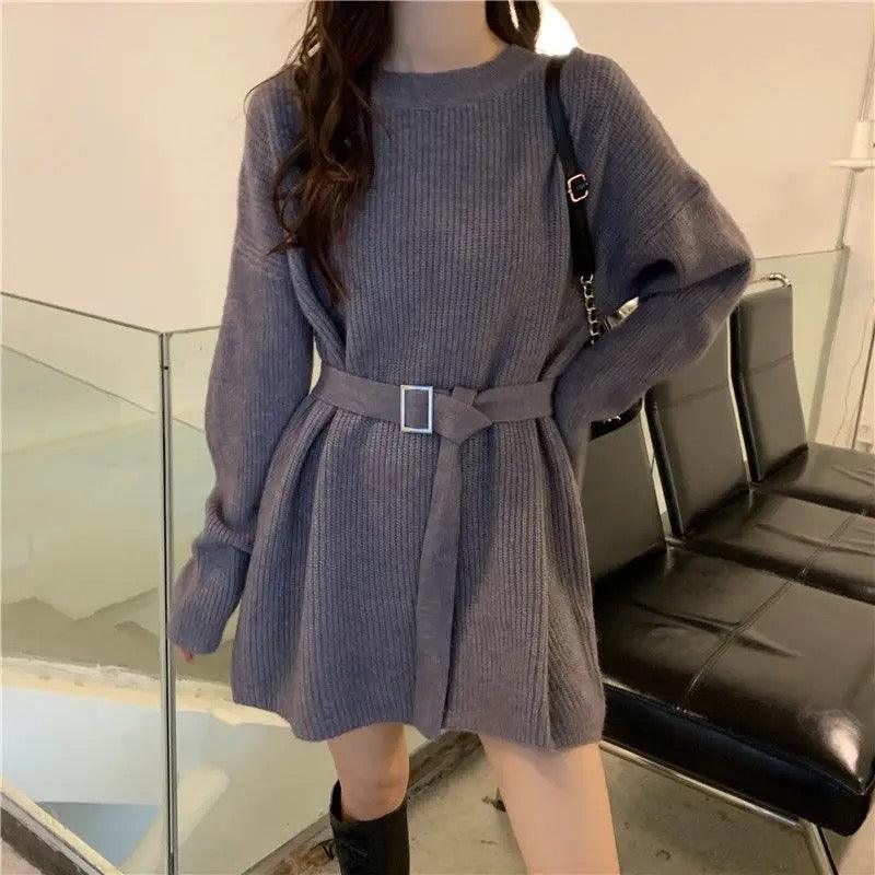 Janer Statement Winter Knitted Dress - Image 3