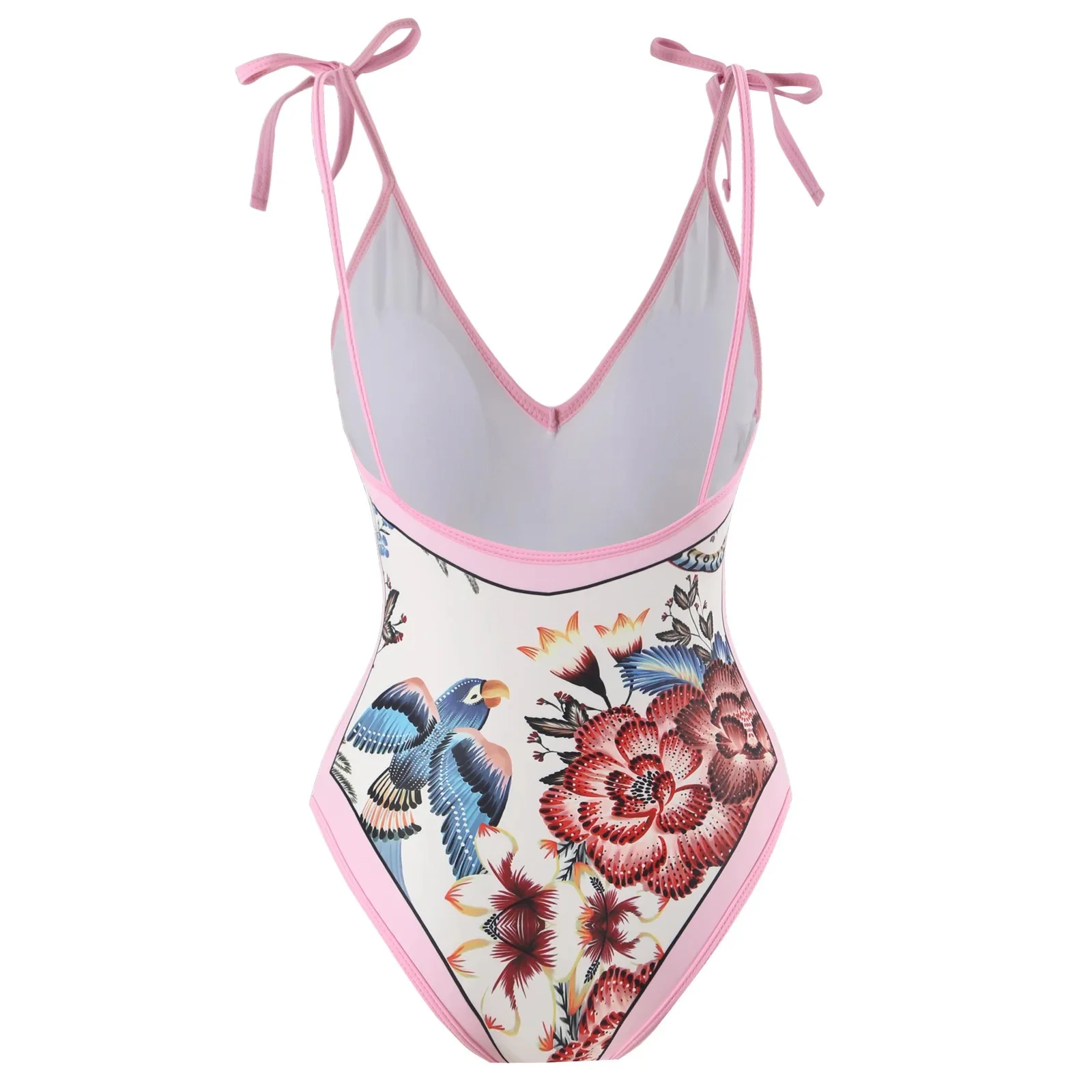Jerry Blush Swimsuit with Sarong Skirt - Image 5