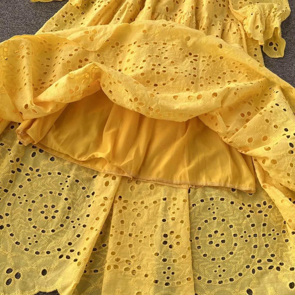 Jimmy Cotton Eyelet Midi Dress - Image 11