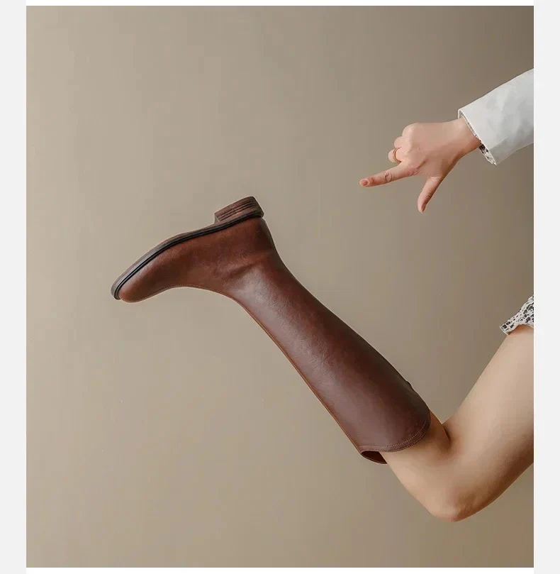 Jonas Knee High Premium Leather Boots - Image 5