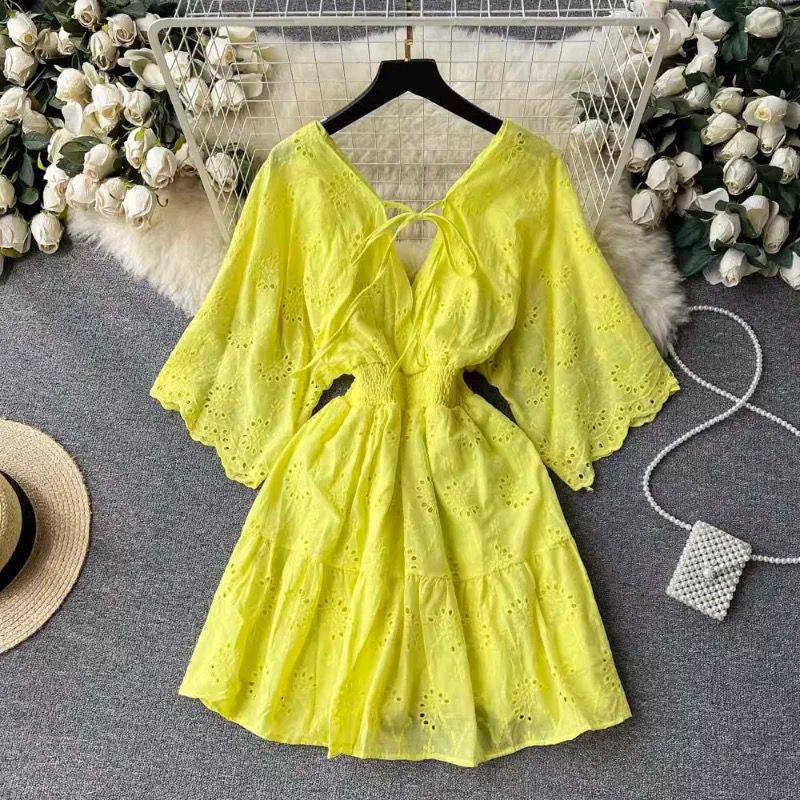 Julissa Cotton Eyelet Dress - Image 6