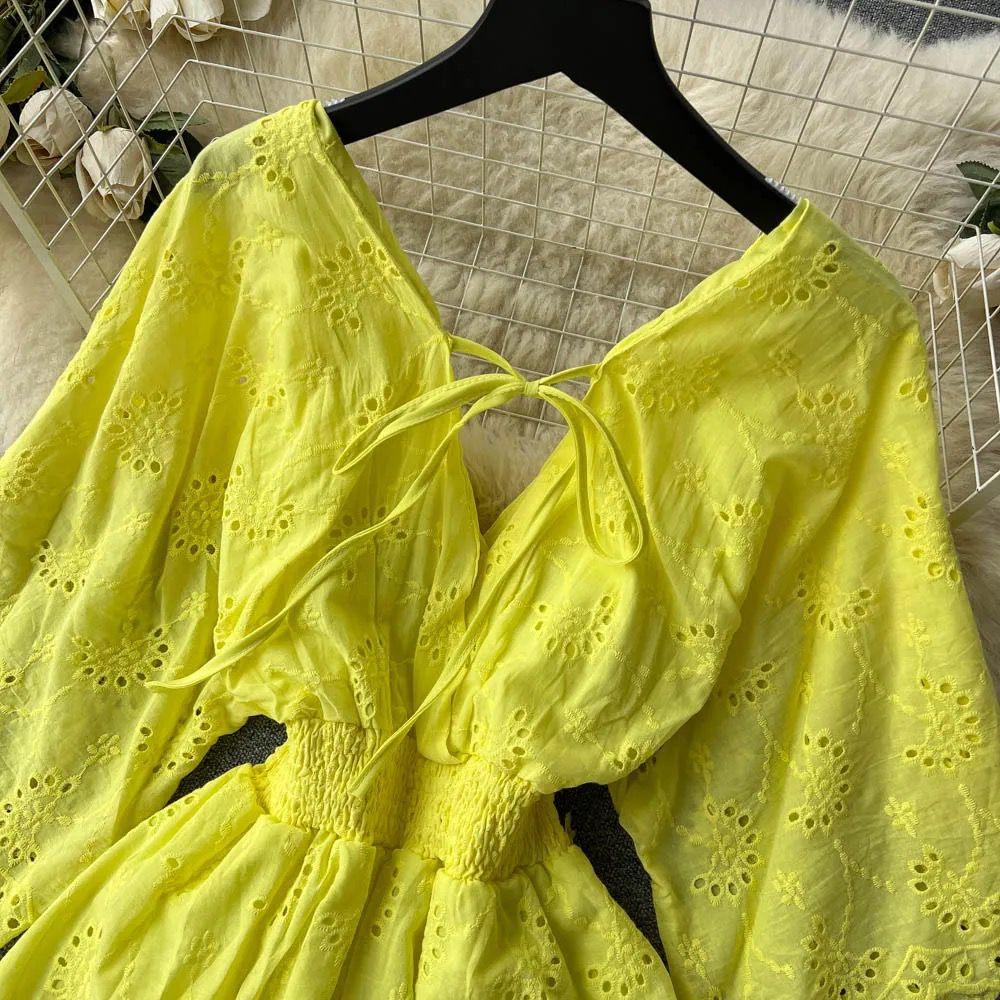 Julissa Cotton Eyelet Dress - Image 7