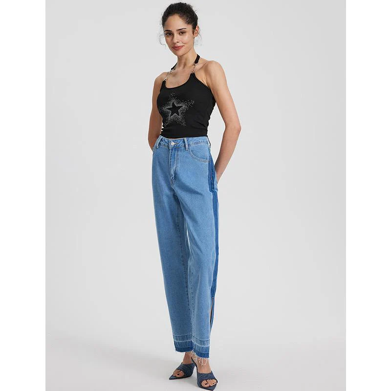 Kai Statement Denim Jeans In Blue - Image 2