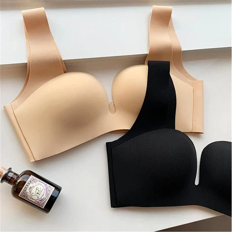 Kanette Seamless Pushup Bralettes In Beige - Image 3