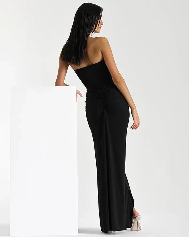 Keya Bodycon Midi Dress with Ruffle - Image 2