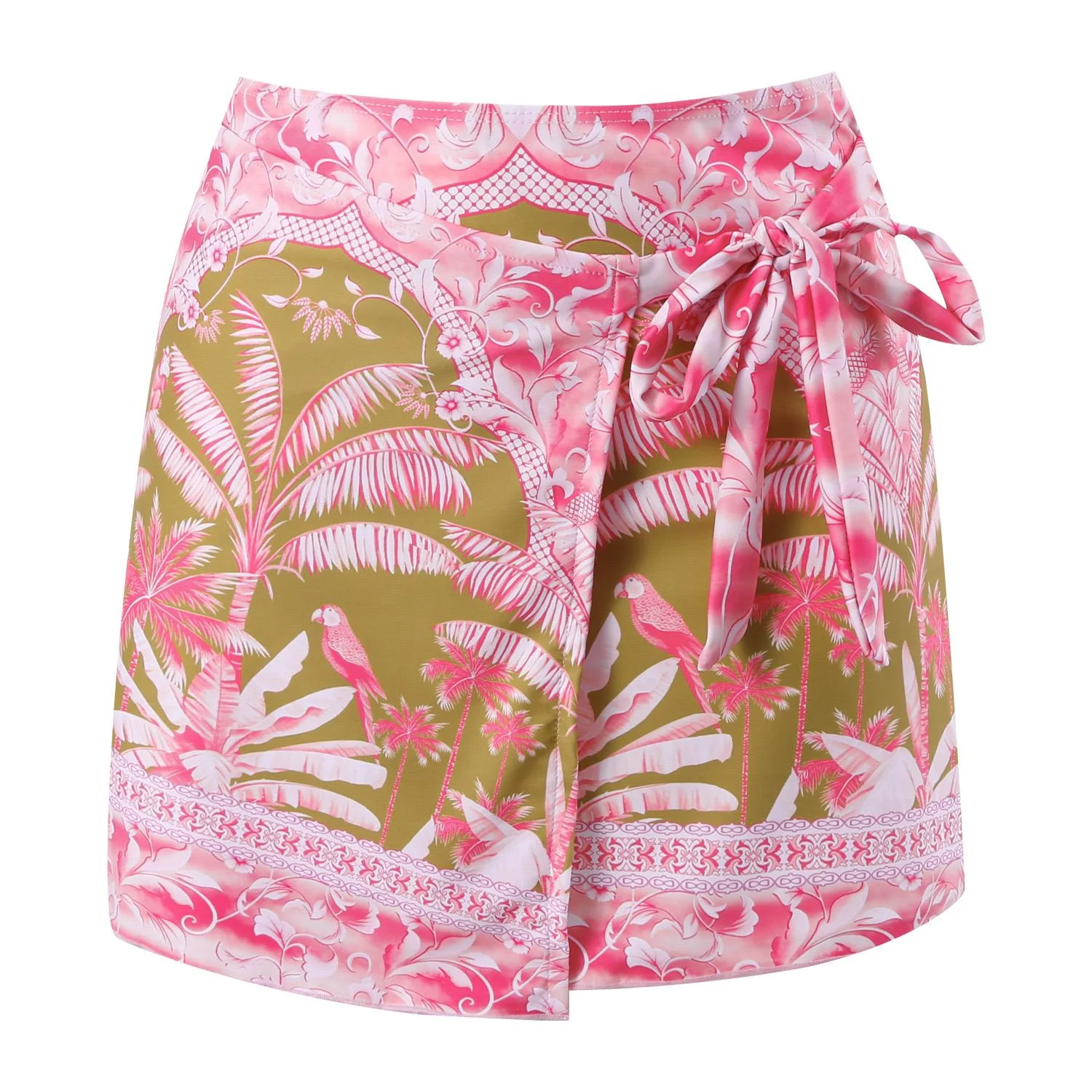 Kiana Swimsuit With Skirt In Pink - Image 3