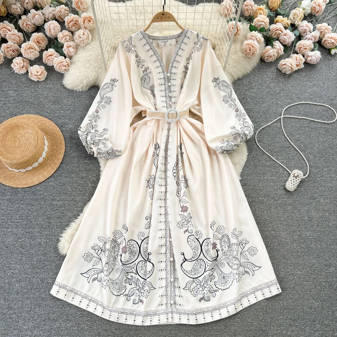 Ebanee Vintage Maxi Dress - Image 3
