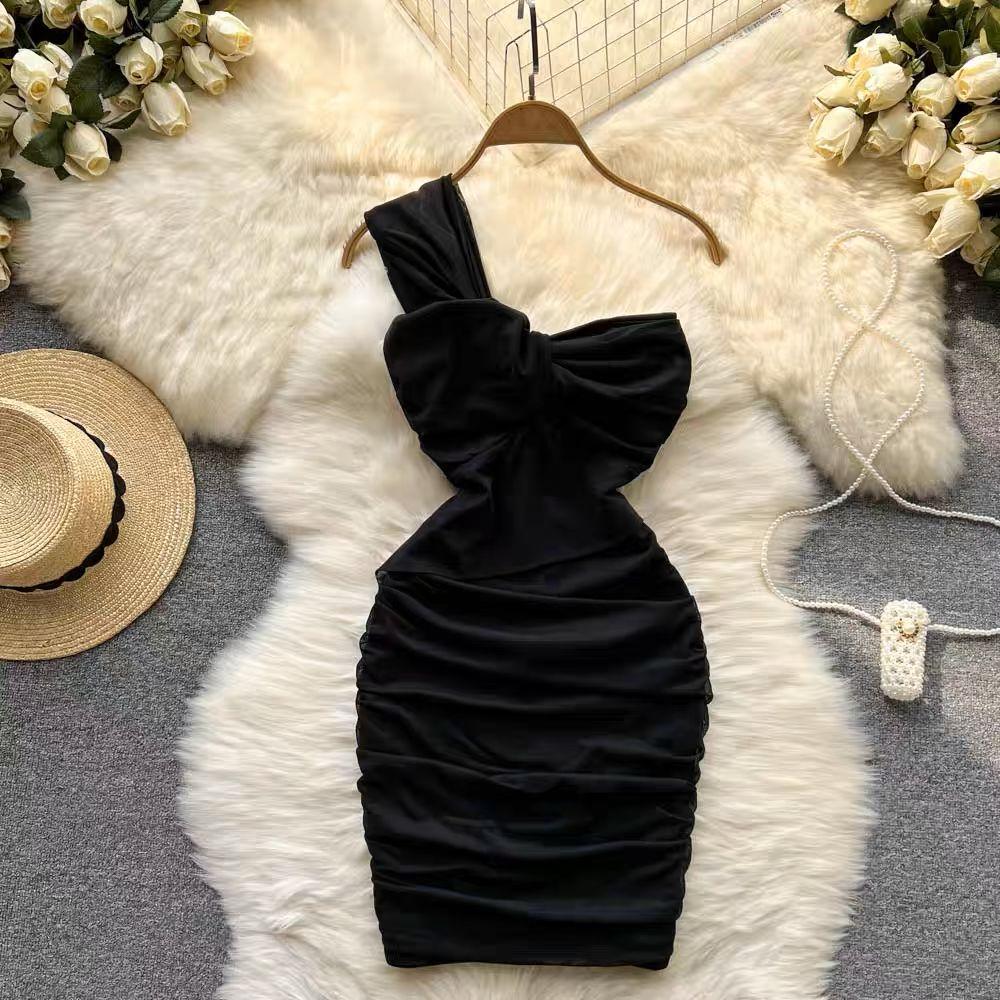 Lasa Ruched Mini Bodycon Mesh Dress - Image 11