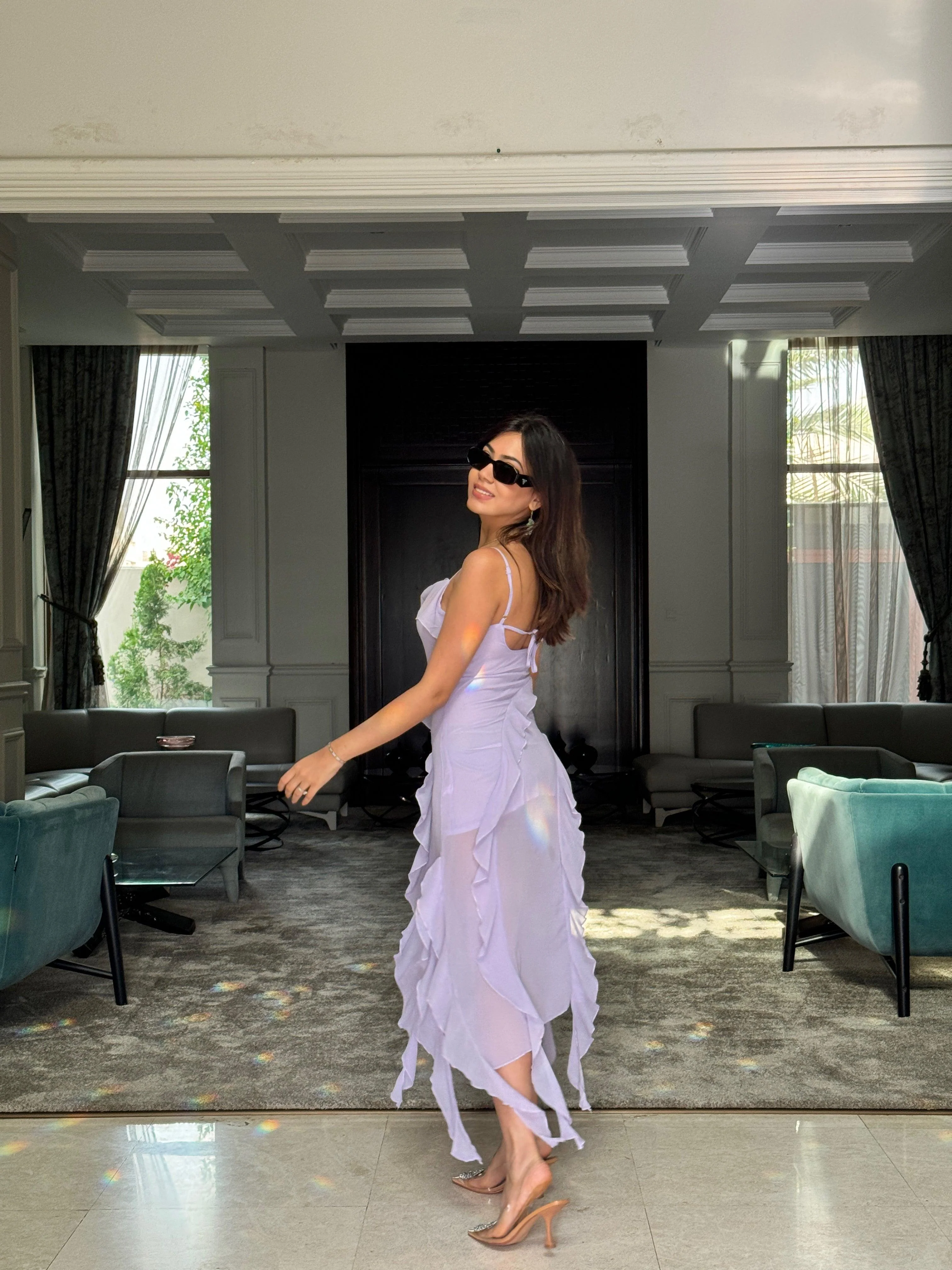Lavender Dreams Ruffled Maxi Dress - Image 13