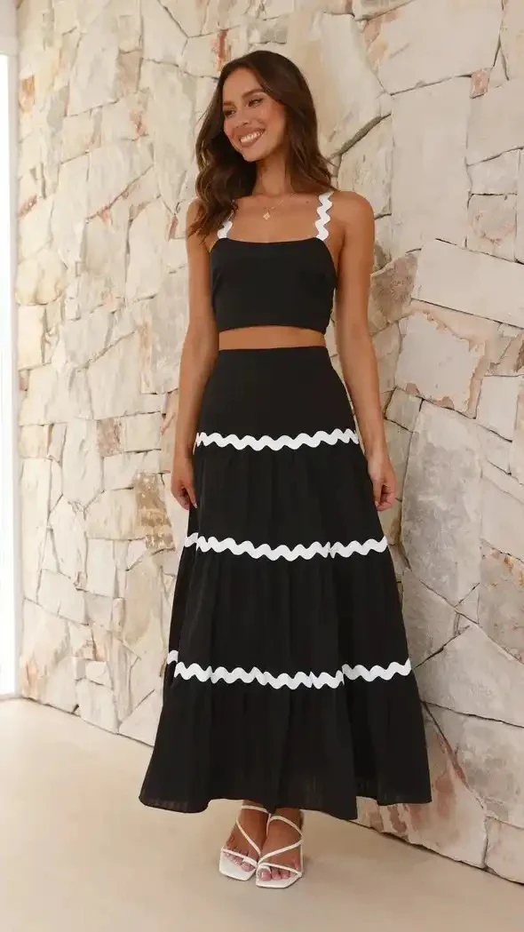 Leh Summer Set of Top with Skirt - Image 8