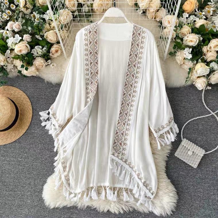Leah Tasseled Cape - Image 3