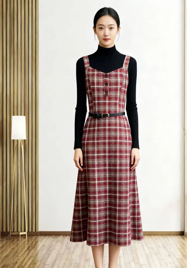 Lelia Set of Top and Dress With Belt - Image 3