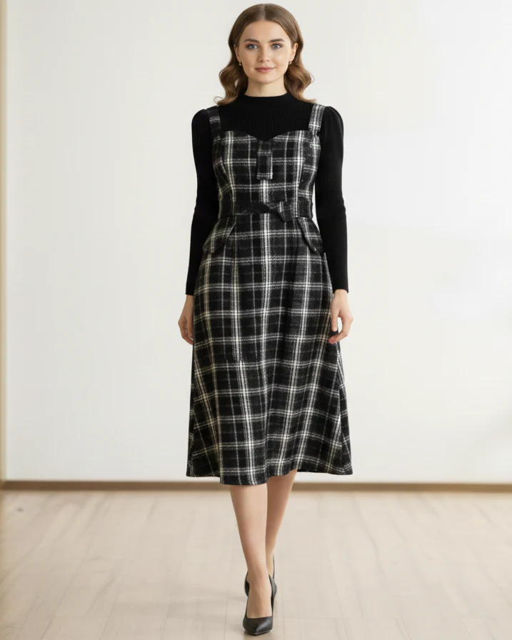 Lelia Set of Top and Dress With Belt - Image 5