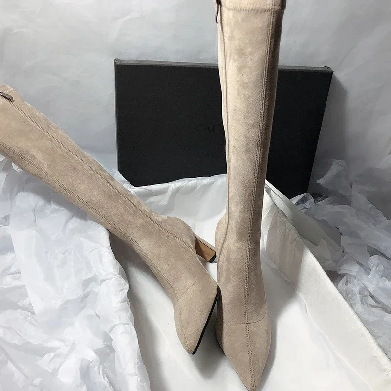 Leona Over Knee Premium Suede Boots - Image 3