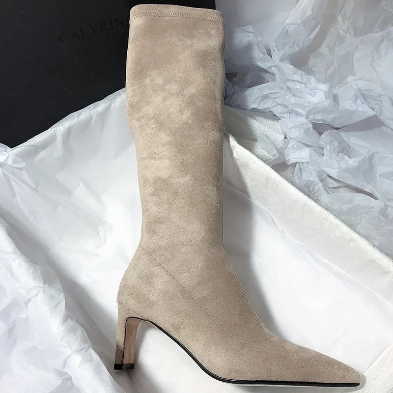 Leona Over Knee Premium Suede Boots - Image 5