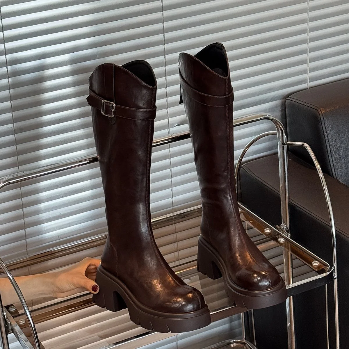 Leora High Block Boots - Image 2