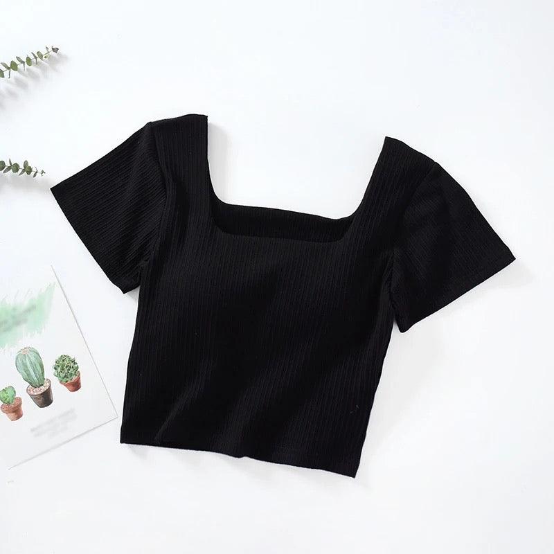 Levo Summer Tops with Inbuilt Bra - Image 4