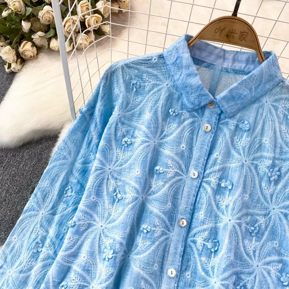 Levy Embroidered Cotton Shirt - Image 4