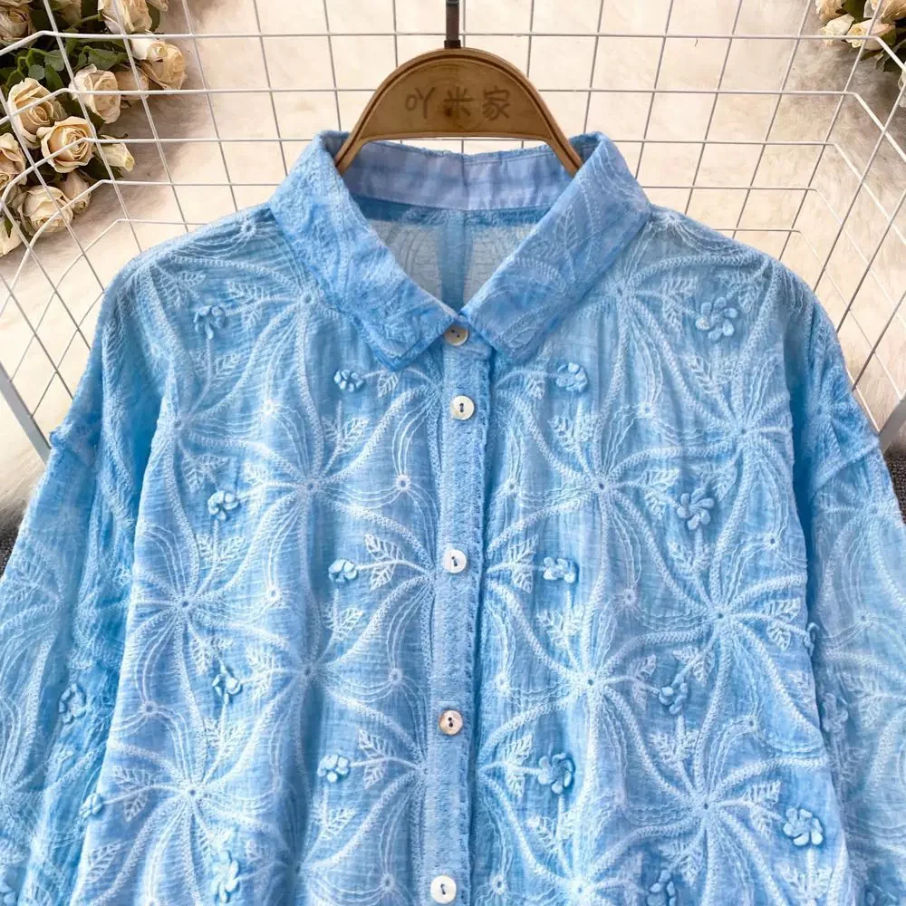 Levy Embroidered Cotton Shirt - Image 5