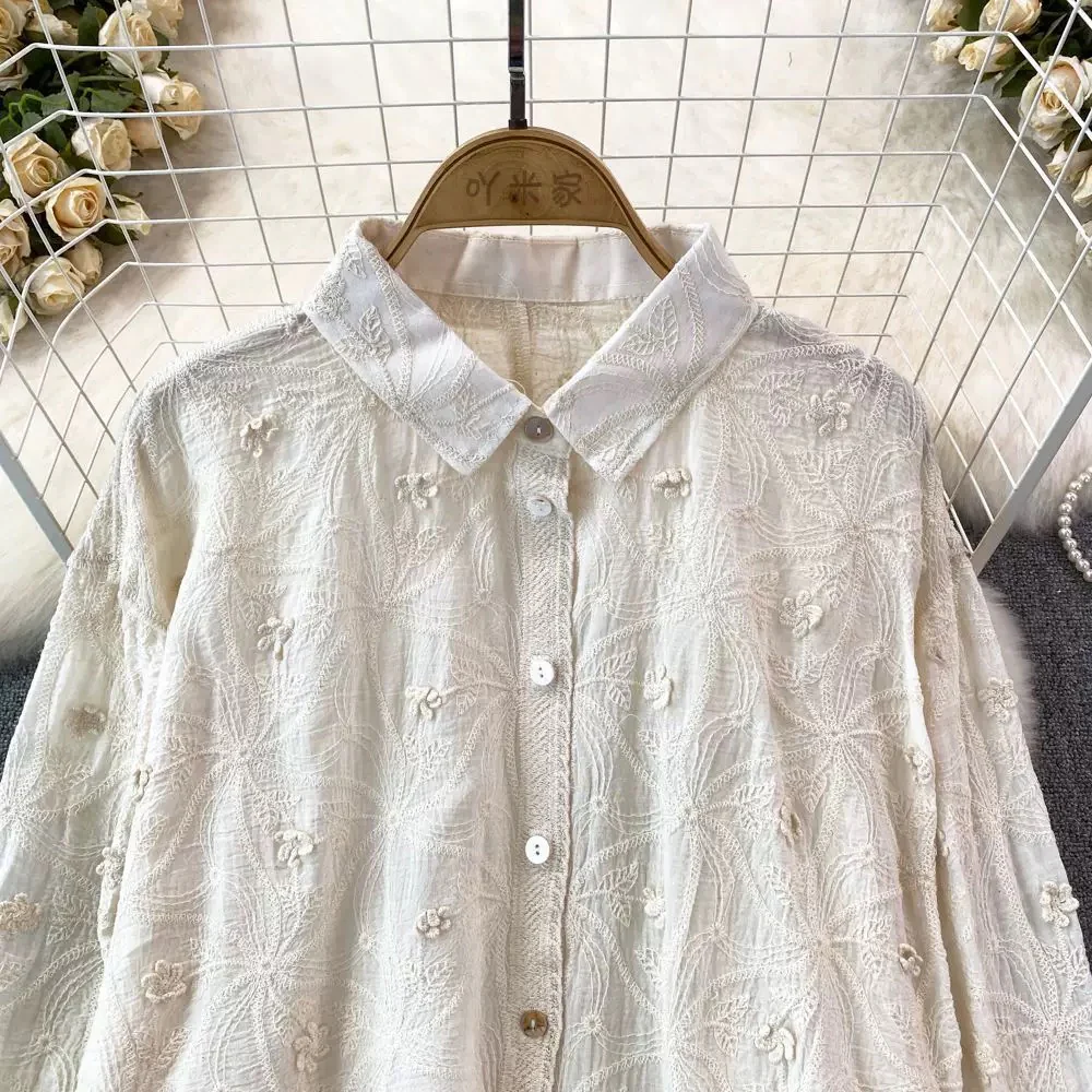 Levy Embroidered Cotton Shirt - Image 7