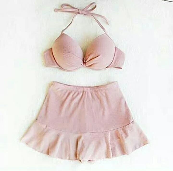 LiaBella 3 Piece Swimsets in Pink and Blue - Image 3