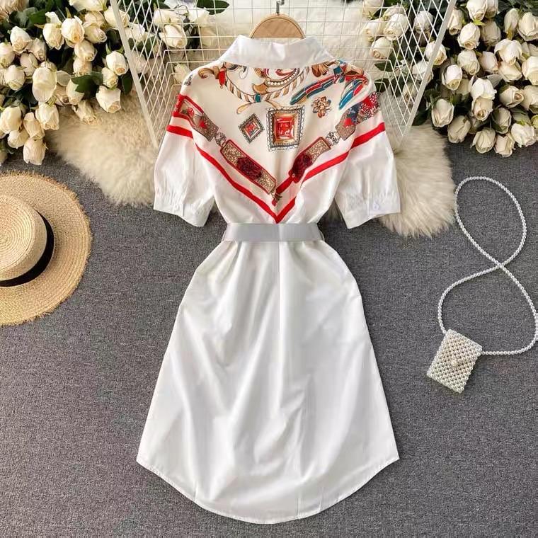 Libya Luxury Scarf Dress - Image 5