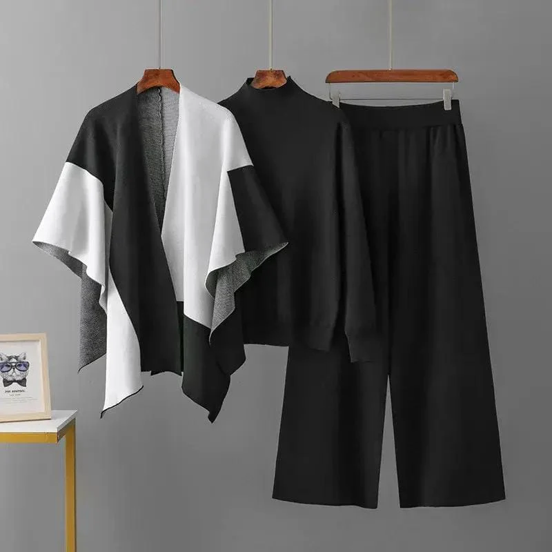 Lillian Luxe Winter Coord Set with Cape - Image 3