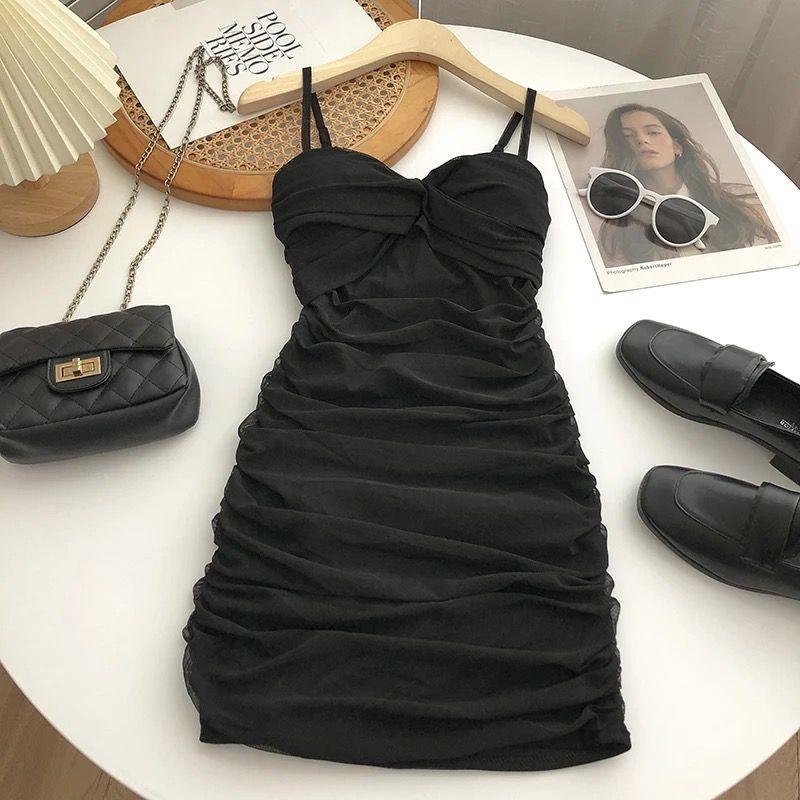Limba Ruched Mini Bodycon Mesh Dress - Image 2
