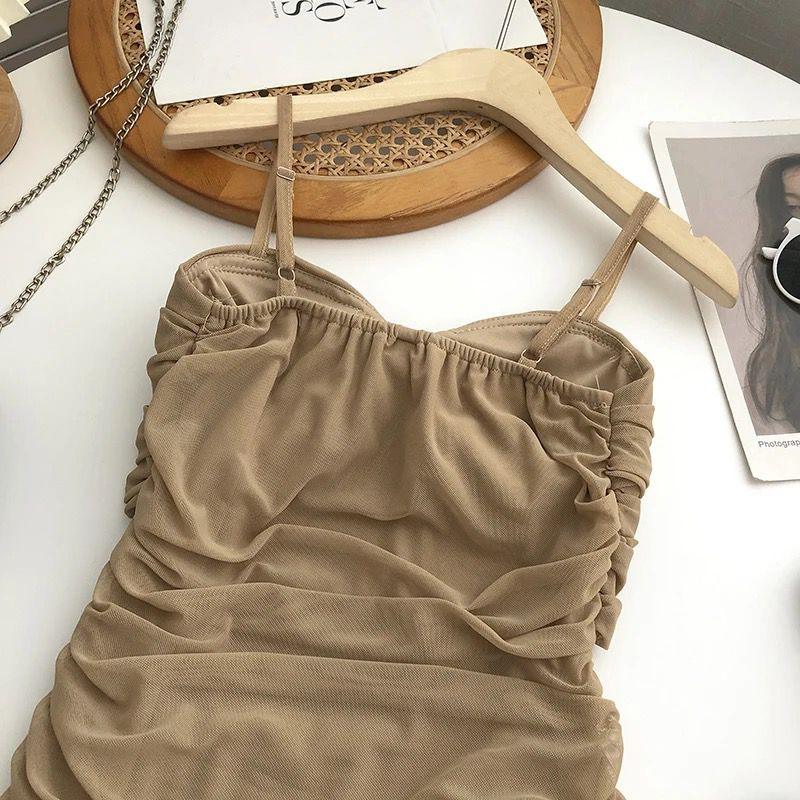 Limba Ruched Mini Bodycon Mesh Dress - Image 6