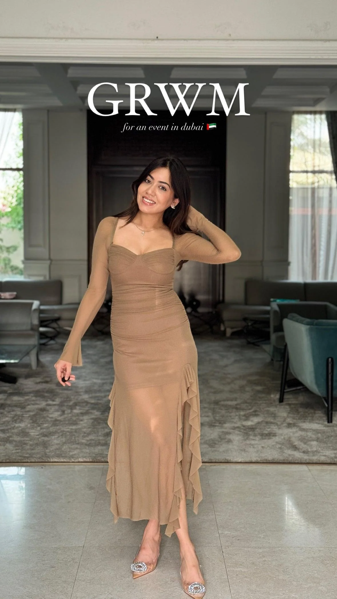 Lolita Ruffled Bodycon Maxi Dress - Image 4