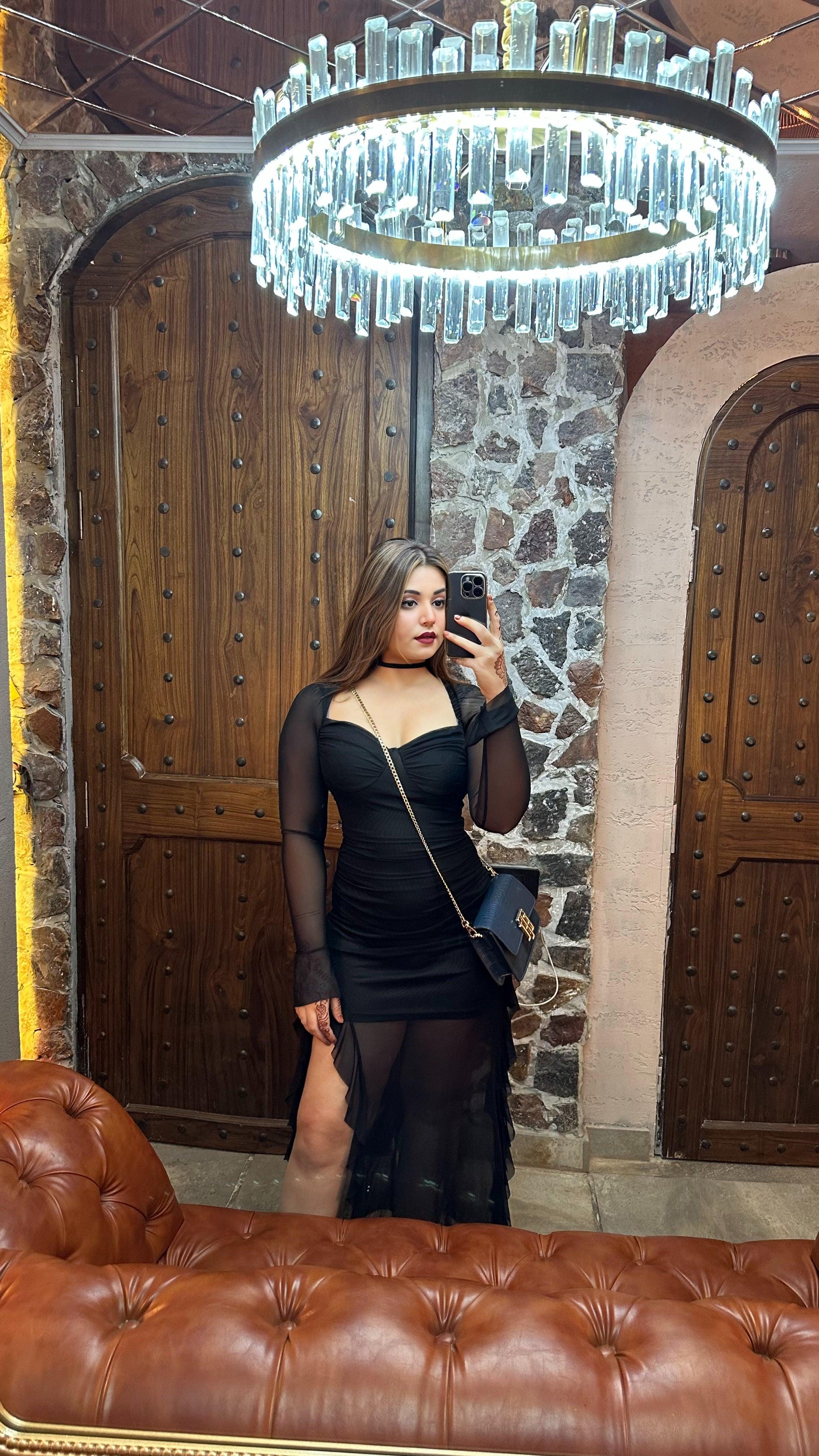 Lolita Ruffled Bodycon Maxi Dress - Image 5