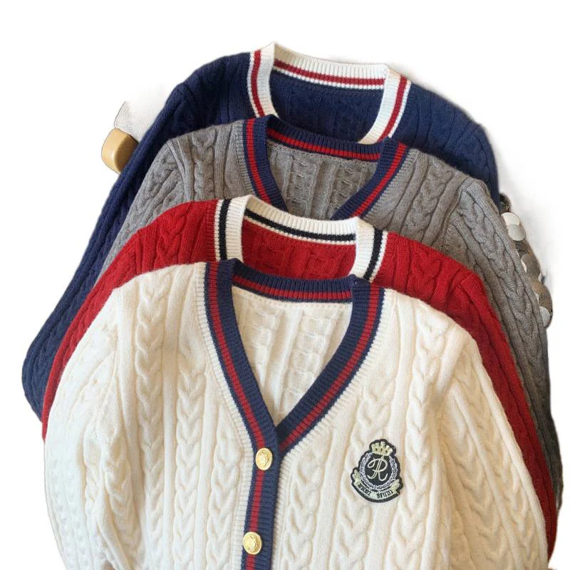 Luisa Woolen Cardigan In Off White - Image 8